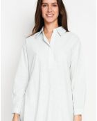 Robe en Lin mélangé Marine jade