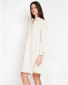 Robe en Lin mélangé  Marine beige