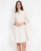 Robe en Lin mélangé  Marine beige