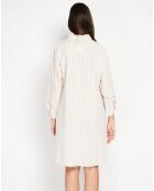 Robe en Lin mélangé  Marine beige