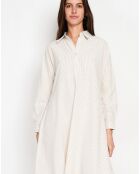Robe en Lin mélangé  Marine beige