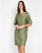 Robe en Lin mélangé Julie kaki