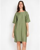Robe en Lin mélangé Julie kaki