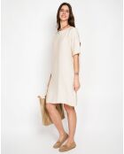 Robe en Lin mélangé Julie beige