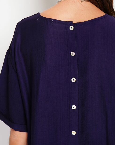 Robe en Lin mélangé Julie marine