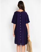 Robe en Lin mélangé Julie marine
