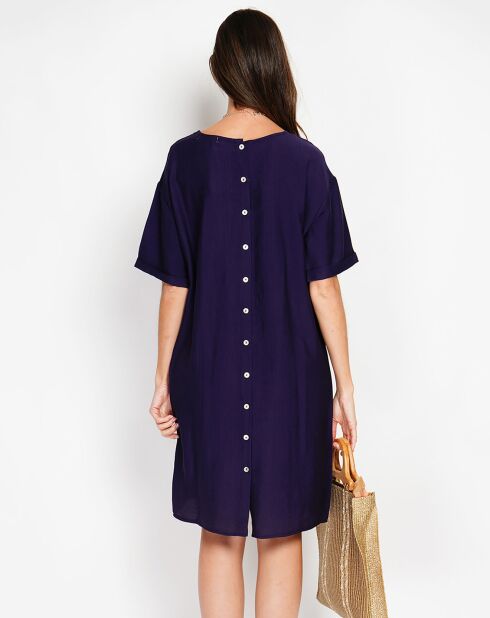 Robe en Lin mélangé Julie marine