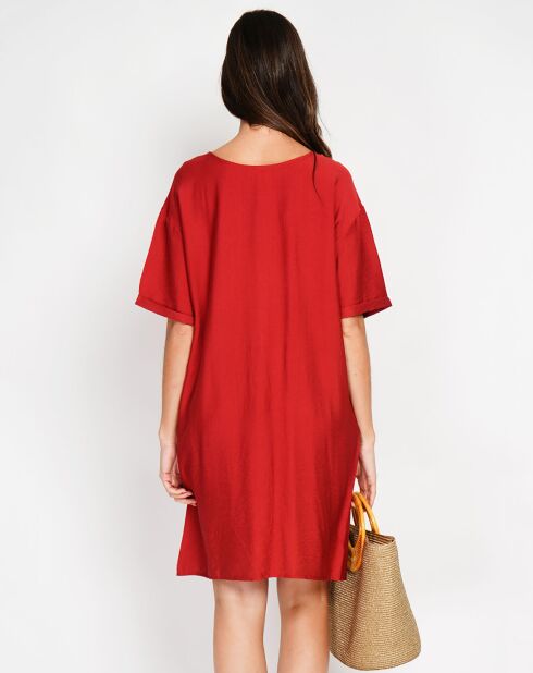 Robe en Lin mélangé Julie rooibos