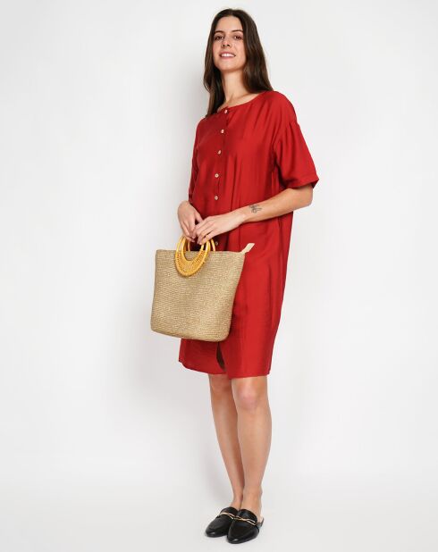 Robe en Lin mélangé Julie rooibos