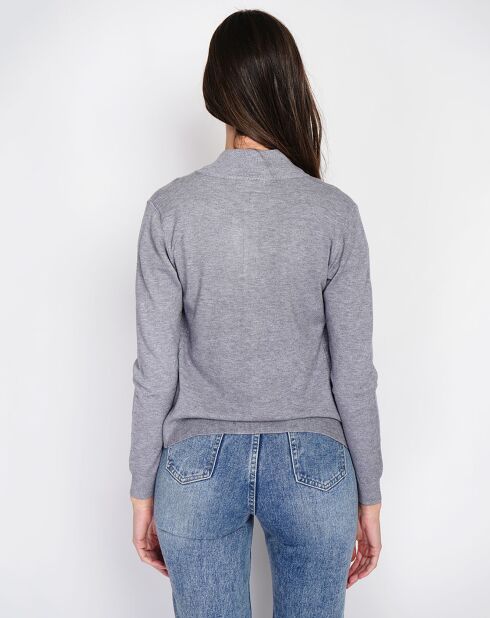 Cardigan Astrid gris chiné