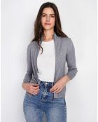 Cardigan Astrid gris chiné