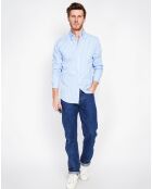 Chemise Léo azur