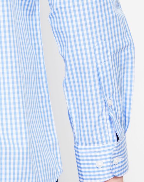 Chemise Léo azur
