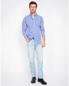 Chemise Léo marine