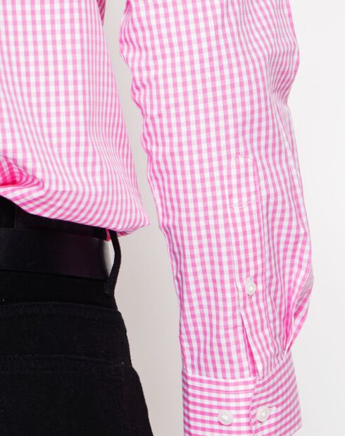 Chemise Léo rose
