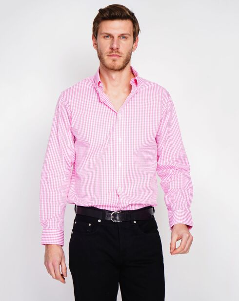 Chemise Léo rose