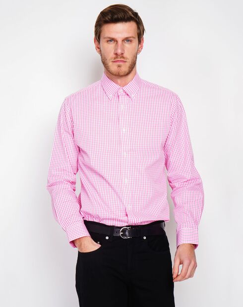 Chemise Léo rose