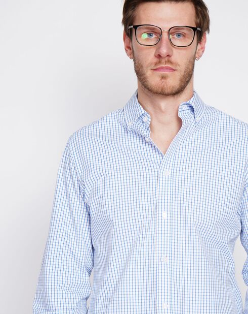 Chemise Paul blanc/bleu
