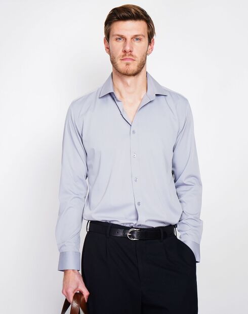 Chemise Emile gris perle