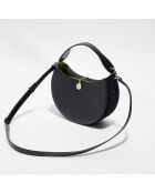 Sac porté épaule en Cuir Arlène noir - 25x20x9 cm