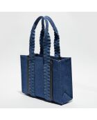 Moyen tote bag en Denim Woody denim - 37x28x12 cm