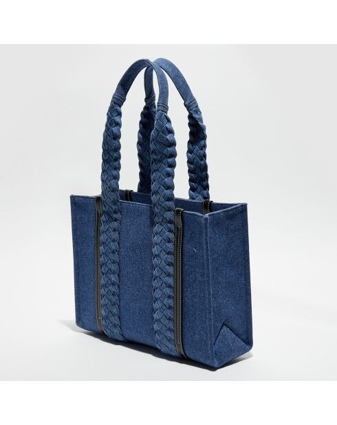 Moyen tote bag en Denim Woody denim - 37x28x12 cm