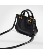Mini sac à main en Cuir Marcie noir - 20x20x9 cm