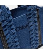 Petit tote bag en Denim Woody denim - 26x20x8 cm