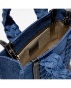 Petit tote bag en Denim Woody denim - 26x20x8 cm