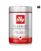 6 Boîtes de Café Moulu Préparation Espresso Torréfaction Classique - 6x250 gr