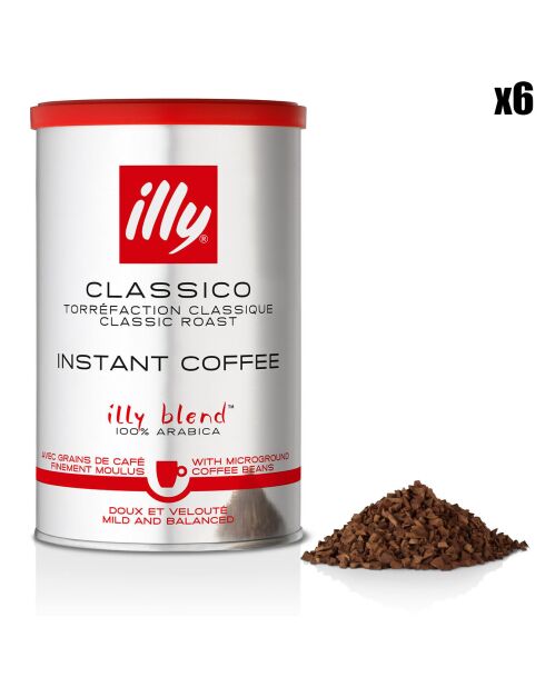 6 Boîtes de Café Soluble Instantané Classique - 6x95 gr