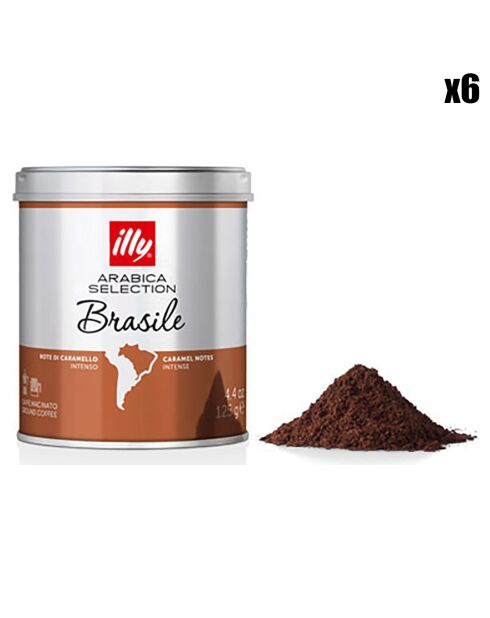 6 Boîtes de Café Moulu Arabica Sélection - 6x250 gr