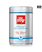 12 Boîtes de Café Grains Décaféiné - 12x250 gr