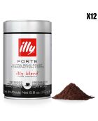 12 Boîtes de Café Moulu Préparation Espresso Torréfaction Forte - 12x250 gr