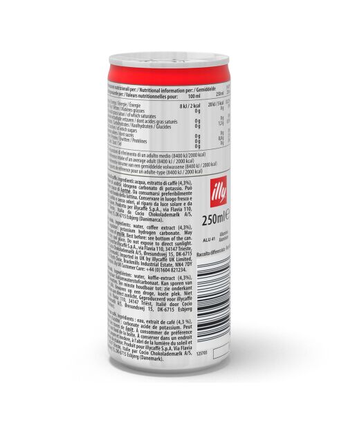 12 Canettes Illy Cold Brew Classico - 12x250 ml