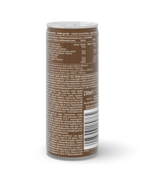 12 Canettes Illy Cold Brew Cappuccino - 12x250 ml