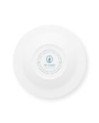 6 Assiettes creuses en Porcelaine Flower Festival  bleues - D.22 cm