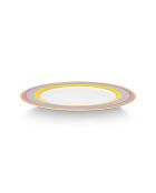6 Assiettes plate Pip Chique  jaunes - D.28 cm