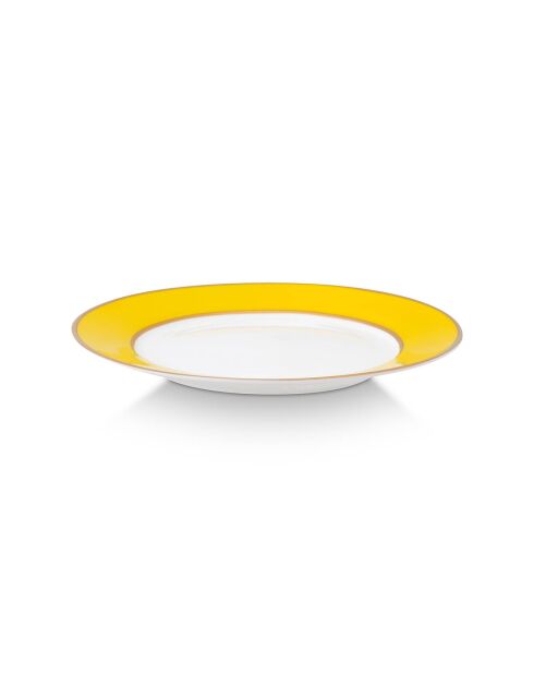 6 Assiettes à pain Pip Chique  jaunes - D.17 cm