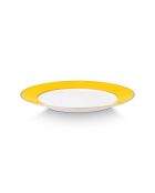6 Assiettes dessert Pip Chique  jaunes - D.23 cm