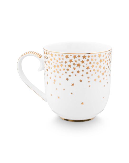 6 kleine weiße Royal Winter White Porzellantassen — 7,6 x 10,6 x 8,2 cm