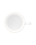 6 Petits mugs en Porcelaine Love Birds Medaillon  verts - 7.4x11.3x7.4 cm