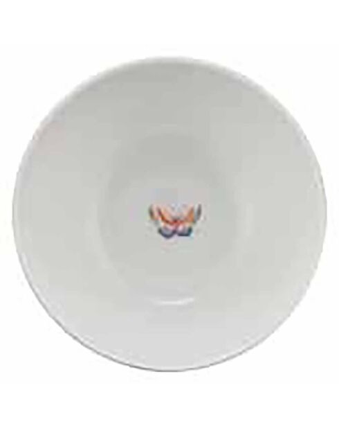 6 Bols en Porcelaine Blushing Birds Star Flower  kaki - D.9.5 cm