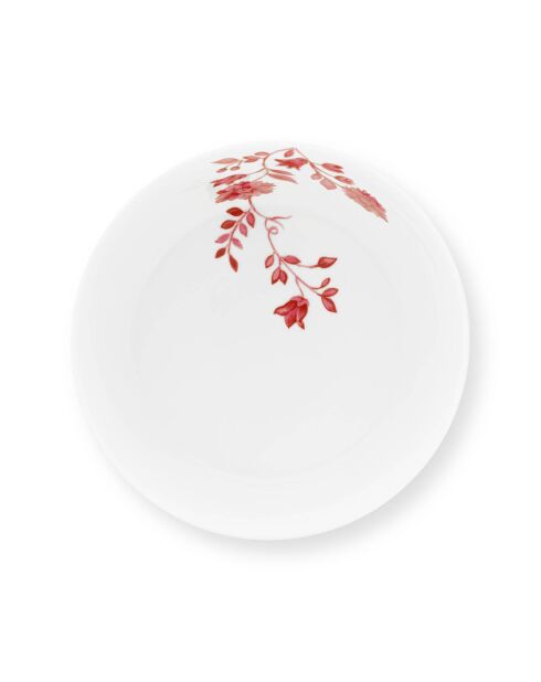 6 Bols en Porcelaine Royal Stripes  roses -  D.12 cm