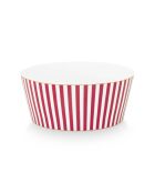 6 Bols à céréales en Porcelaine Royal Stripes roses - D.15 cm