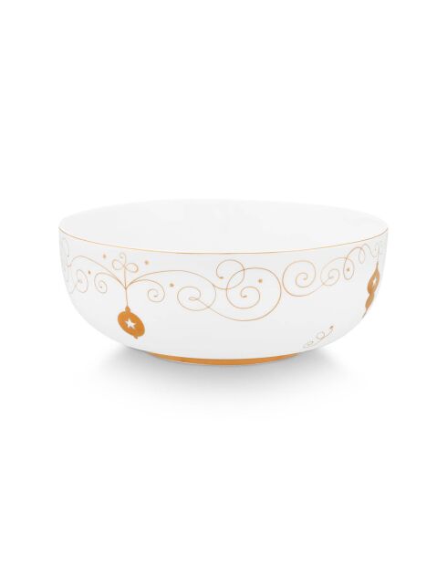 2 Saladiers en Porcelaine Royal Winter White  blancs - D.23 cm