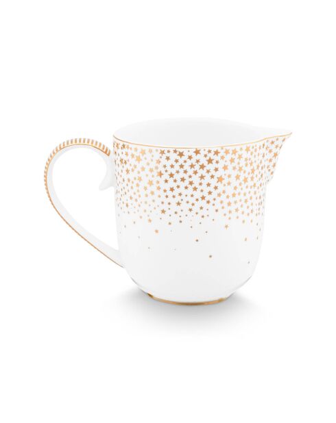 Tarro de crema de porcelana blanca Royal Winter, color blanco, 7,4 x 12,3 x 8,4 cm