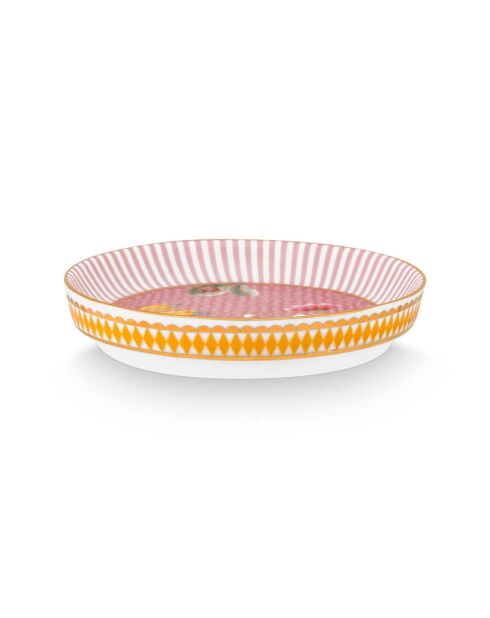 6 Repose sachet en Porcelaine  La Majorelle  roses - 9x9x1.8 cm