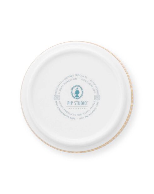 6 rosa La Majorelle Beutelablagen aus Porzellan, 9 x 9 x 1,8 cm