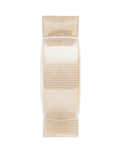 Vase plat en Porcelaine Royal Winter White blanc - 4.5x15.5x16.5 cm